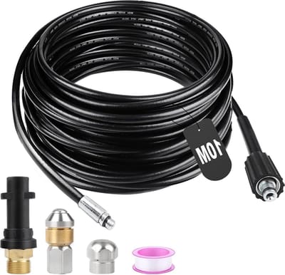 Pijpreinigingsslang 10M 180bar 60°C met sproeiers - geschikt voor Kärcher K2 K3 K4 K5 K6 K7