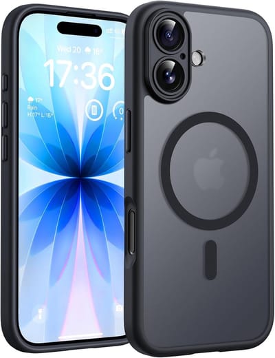Hoesje Geschikt voor iPhone 17 - Geschikt voor MagSafe Telefoonhoesje - Zwart - Casemania Matte Armor Magnetische Back Cover - Val/Stoot Bescherming met Camera Protection
