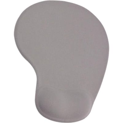 Protège-poignet ergonomique en gel de silice pour ordinateur portable et PC 19x23 cm gris