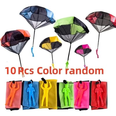 Jouet Parachute à Lancer à la Main pour Enfants Parachute Volant d'Extérieur sans Emmêlement Jouet d'Extérieur pour Hommes Remplisseurs de Panier de Pâques Cadeau pour Enfants