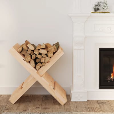 vidaXL - Houtblokhouder - 47x39,5x48 - cm - massief - grenenhout