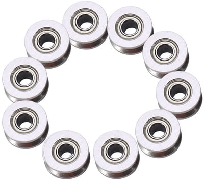 Allecto - Lagerschalen - V Groove Lagerschalen 10x V624ZZ - Voor Lineaire Bewegingssystemen - Hoogwaardige prestaties - Afmetingen 4x13x6mm - Ideaa...