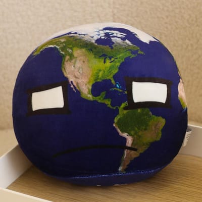 18cm Planeet Kussen Pluche Speelgoed 10 Stijlen Aarde Maan Zon Mars Pop Kinderen'S Cognitief Knuffelpop Versieringen Polandball Kussen 18cm orange