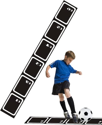 Snelheidsladder - Beweglijkheidstrainer - Sportprestaties Verbeteren - Antislip Ontwerp - 250 cm - Zwart