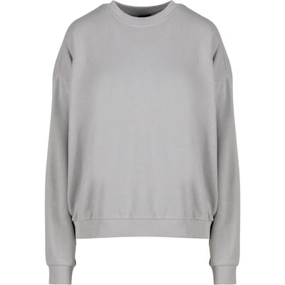 Urban Classics - Oversized Light Terry Crewneck sweater/trui - S - Grijs