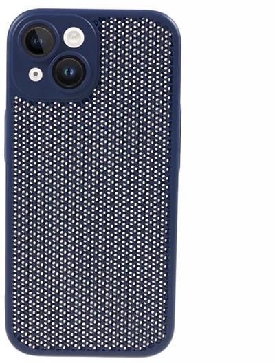 Cityhoesje - iPhone 15 - Kstdesign Icenets - Series Backcover, Heat Dissipation Hard - Donker Blauw