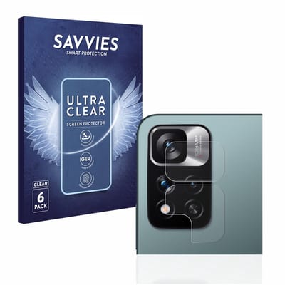 Savvies - Screenprotector voor Xiaomi Redmi Note 11 Pro+ 5G (ALLEEN Camera Lens) - Folie Beschermfolie transparant 6 Stuks