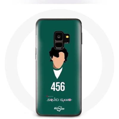 Coque - MANIACASE - Samsung Galaxy S9 - Souple - Vert - Squid Game Seong Gi hun 456