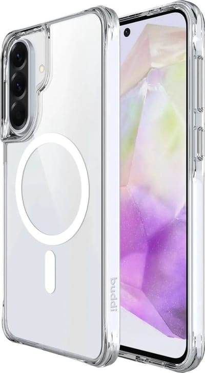 Buddi Core - Hoesje Geschikt voor Samsung Galaxy A57 - Compatibel met MagSafe - Back Cover met Magneet - Doorzichtige Telefoonhoes - Beschermhoes - Case Transparant