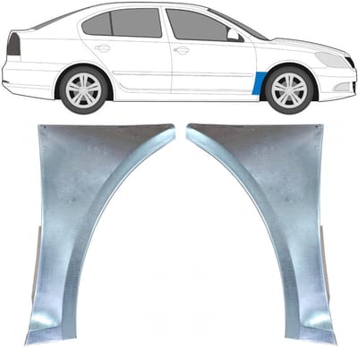 Reparatiepaneel voorspatbord voor Skoda Octavia II 2004-2013 / Links + Rechts