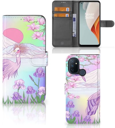 OnePlus Nord N100 Telefoonhoesje met Pasjes Bird