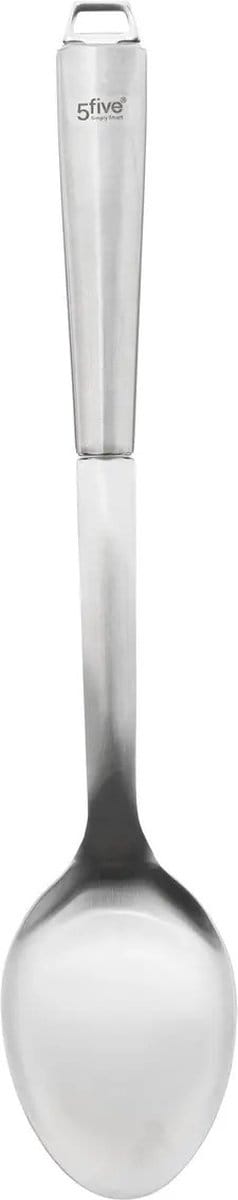 5Five Voedsel opscheplepel - zilver - RVS - 32 cm - Keukengerei/soeplepel - Robuust/duurzaam
