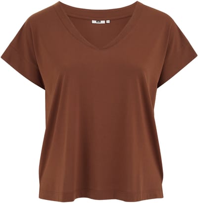WE Fashion Dames jersey T-shirt - Curve