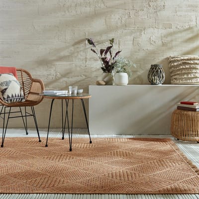 Flycarpets Binnen & Buitenkleed Nora Diamond - Naturel / Multi 200x290 cm