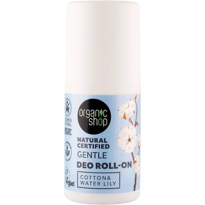 Organic Shop Natural Certified Gentle Deo Roll-On Cotton &amp; Water Lily 50 ml