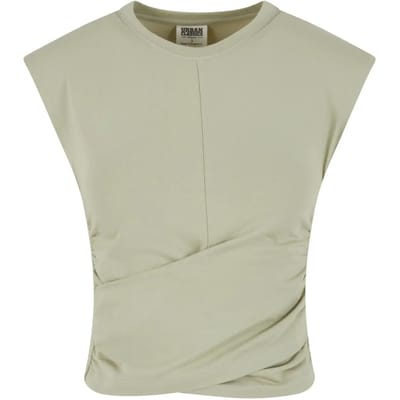 Urban Classics - Wrapped Mouwloze top - 5XL - Groen