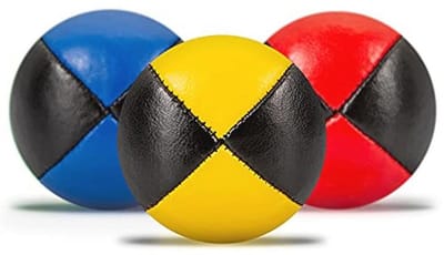 Jongleerballen Set - 3-delige Set van 62 mm Jongleerballen voor Kinderen en Beginners - Duurzaam en Waterafstotend