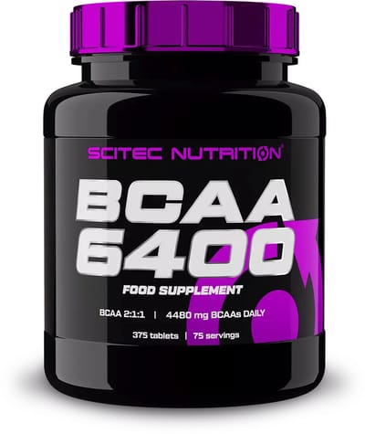 Scitec Nutrition® - BCAA 6400 (375 tabletten) - 75 doseringen - aminozuren - aminozuur - bcaa - l-isoleucine - l-leucine - l-valine