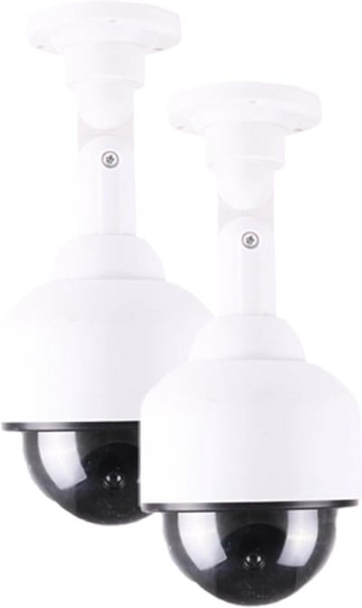 Benson Dummy Beveiligings Camera - 2x - LED dome - kunststof - realistisch - binnen en buiten