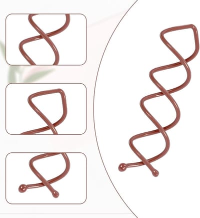20 Stuks Spiralen Haarspelden voor Vlechten, DIY Haaraccessoires voor Diverse Hairstyling en Creatieve Kapsels