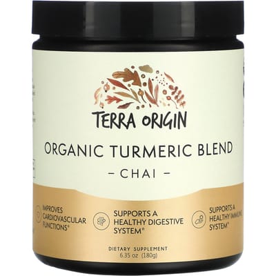 Terra Origin, Biologische Kurkuma Melange, Chai, 180 g (180 g)