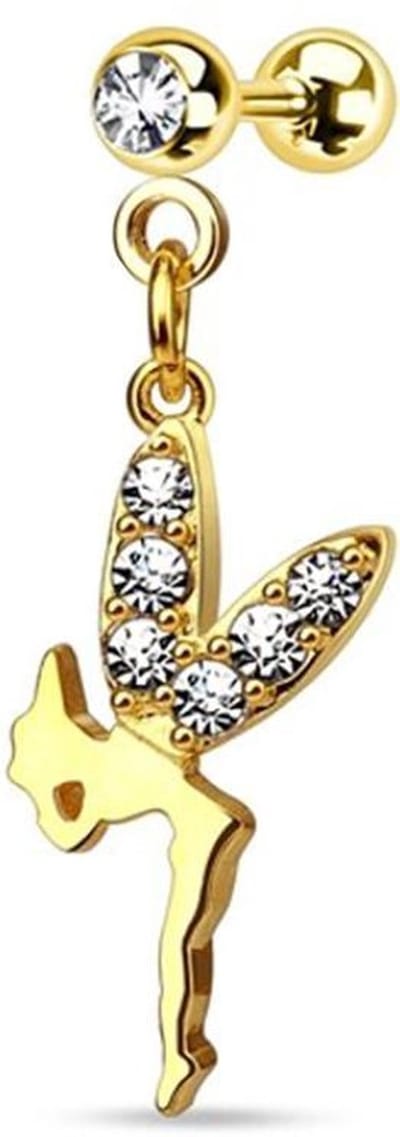 Piercing hanger fairy 1.2x6 - goud - LMPiercings