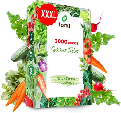 Dailygoods- Groentezaad Set 7 variëteiten - Tuinzaden - Planten zaden - Balkon - Keuken - Gezonde planten - Overvloedige oogsten