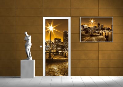 City Skyline Photo Wallcovering