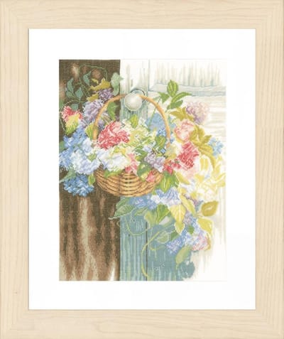 Telpakket kit Bloemenmand  - Lanarte - PN-0154331