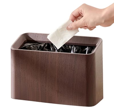 Bureau Afvalbak - Kleine Prullenbak - Ruimte Besparen - Compact Modern - 22x9x15cm