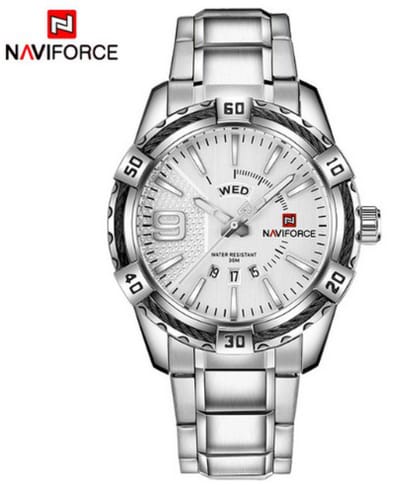 Naviforce Horloge H254 Ø 47 mm - Zilver - Inclusief horlogedoosje