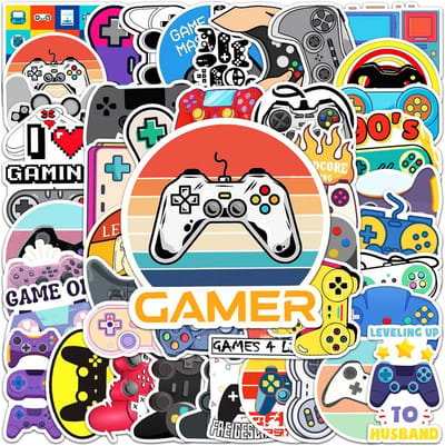 50x Waterdichte Gaming Stickers Set - Laptop, Waterfles & Cadeau Idee voor Jongens en Meisjes