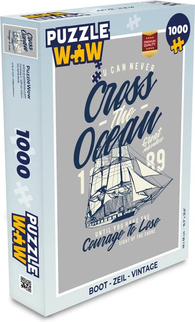 Puzzel Boot - Zeil - Vintage - Legpuzzel - Puzzel 1000 stukjes volwassenen