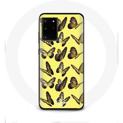 Hoesje - Samsung - Galaxy S11 Plus - Vlinders - Geel - Flexibel
