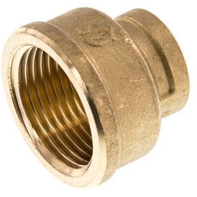 G 1'' x G 1/2'' Messing Ronde Sok 16 Bar - FL2S-F-B-100G-012G