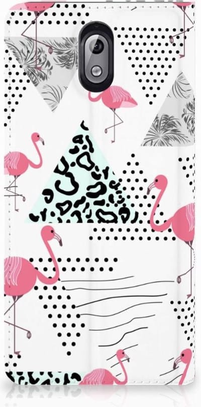 Nokia 3.1 (2018) Hoesje maken Flamingo Triangle