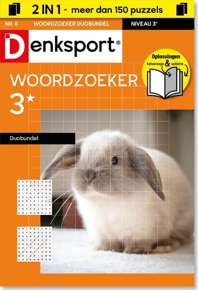 Denksport Puzzelboek Woordzoeker 3* duobundel, editie 6