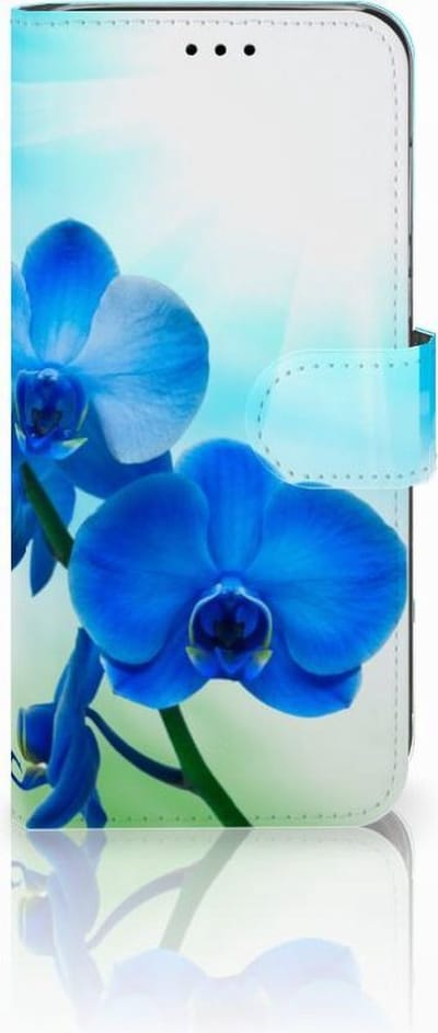Huawei P20 Lite Hoesje Orchidee Blauw - Cadeau voor je Moeder