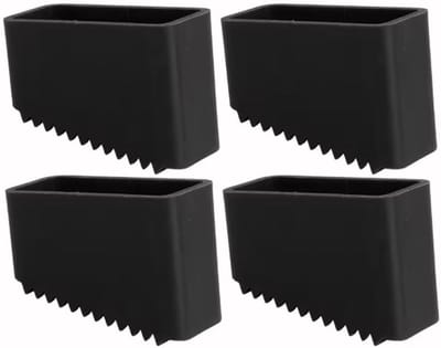 Laddervoethoezen - Ladderdoppen - Veiligheid Stabiliteit - Antislip Rubber - 4 stuks - Zwart
