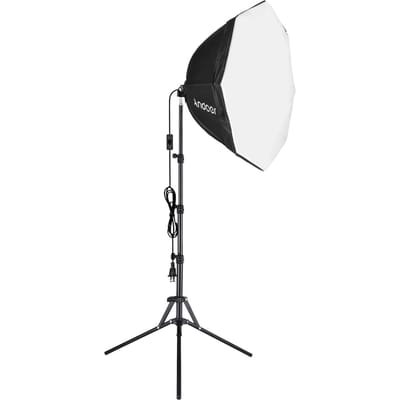 Andoer Studiofotografie Softbox Kit met 70cm/28in Achtkantige Fotografie Softbox * 1 + 1.5M Metaal US