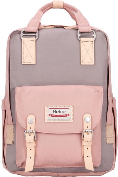 Luierrugzak Baby - Mama Tas - Veelzijdige Opslag - Waterdichte Nylon Stof - 38x28x12 cm - Roze Grijs