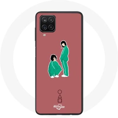 Samsung Galaxy A12 Hoesje Inktvis Game Ji Yeong Nummer 240 en Kang Sae Byeok Nummer 067