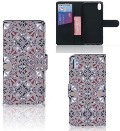 Boekhoesje voor Xiaomi Redmi 7A Bookcase Flower Tiles