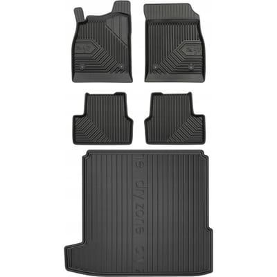 Frogum - Mattenset & Kofferbakmat - Opel Astra J Sedan (2009-2020) - Pasvorm - Zwart