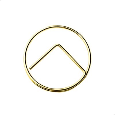 Paperclips rond 25 mm | Goud | 50 stuks