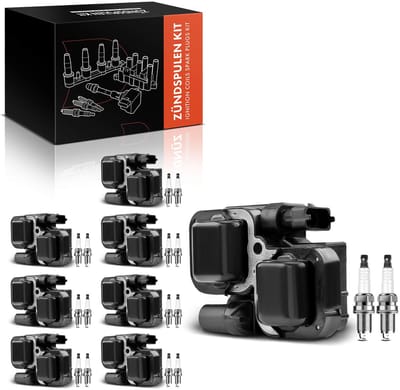 Frankberg 8x Ontstekingsspoel+16x Bougie voor Benz W169 W245 W