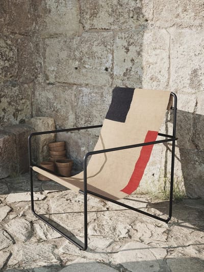 Ferm Living Desert Stoel - zwart - Block