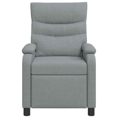 vidaXL - Recliner - Lichtgrijs - Stof