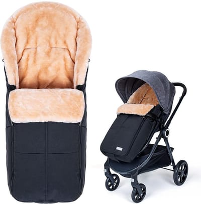 NBAP® Voetenzak Buggy - Kinderwagen Wiegdeken - Universeel - Zwart