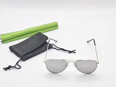 Unisex piloten zonnebril voor kinderen, met spiegellens, maximale UV-bescherming 400 cat.3, perfect cadeau voor meisjes en jongens van 2-4 jaar oud, nickel free, K-813 Aland optiek / zonnebril kind